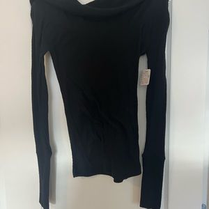 Free People - We the Free Snowbunny long sleeve in black size large